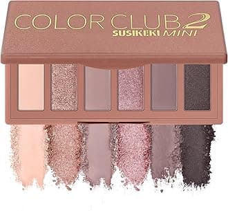 6 Colors Mini Naked Eyeshadow Makeup Palette Rosy Neutral Nude Eye Shadow Shimmer & Matte Make Up Pallet with Mirror Highly Pigmented Long Lasting Waterproof Travel Size Gift Kit 02