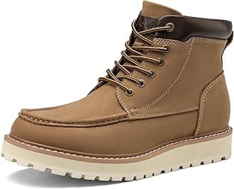 Men's Moc Toe Boot Fashion Comfort Casual Wedge Boots