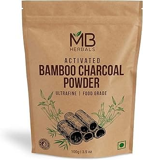 Activated Bamboo Charcoal Powder 100g | for Face Body | Food Grade | 100% Natural Bamboo Charcoal for Deep Cleansing & Detoxifying