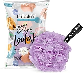 Loofah for Bathing | Bath Shower Sponge Scrubber Exfoliator for Women and Men | Body Wash Scrub | Bath Scrubber for Body (PURPLE)