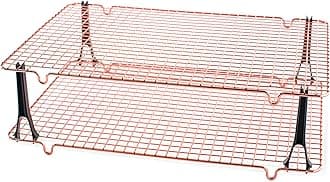 Nordic Ware Stackable Cooling 2 Copper Racks Plus 4 Snap-On Legs, 16.875 in × 11.5 in × 0.75 in