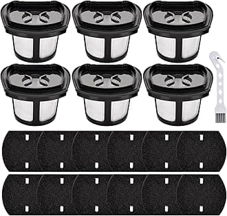 Artraise 6 Pack 2390A Filter Replacement for Bissell Pet Hair Eraser Filter Hand Model 2390 2389 23903 2284W Handheld Vacuum, Compare to Parts # 1614212 1614203 1614204, 6 Mesh Filters 6 Foam Filters