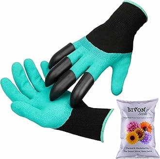Garden Gloves With Claws | Heavy Duty Gloves for Gardening & Farming | Reusable, Washable Gloves for Digging, Planting & Pruning | Garden Accessories for Men & Women