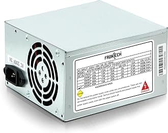 450 Watts SMPS Power Supply Unit, Compliant with ATX 12V, 20/24 Pin Main Power, Power Protection, (PS-0005, Grey)