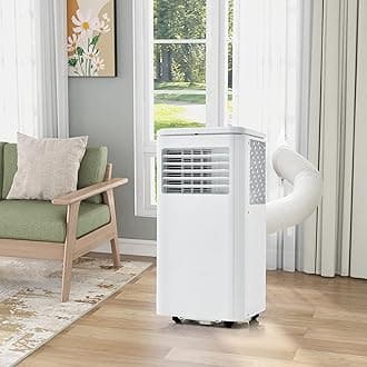 Portable air conditioner with Dehumidifier Function, Mobile Cooling Fan, Powerful Enough for Whole House or Office (B- 7000 BTU/h) [Energy Class A]