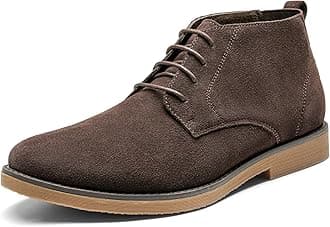 Bruno Marc Men's Chukka Dark Brown Suede Leather Chukka Desert Oxford Ankle Boots - 12 M US