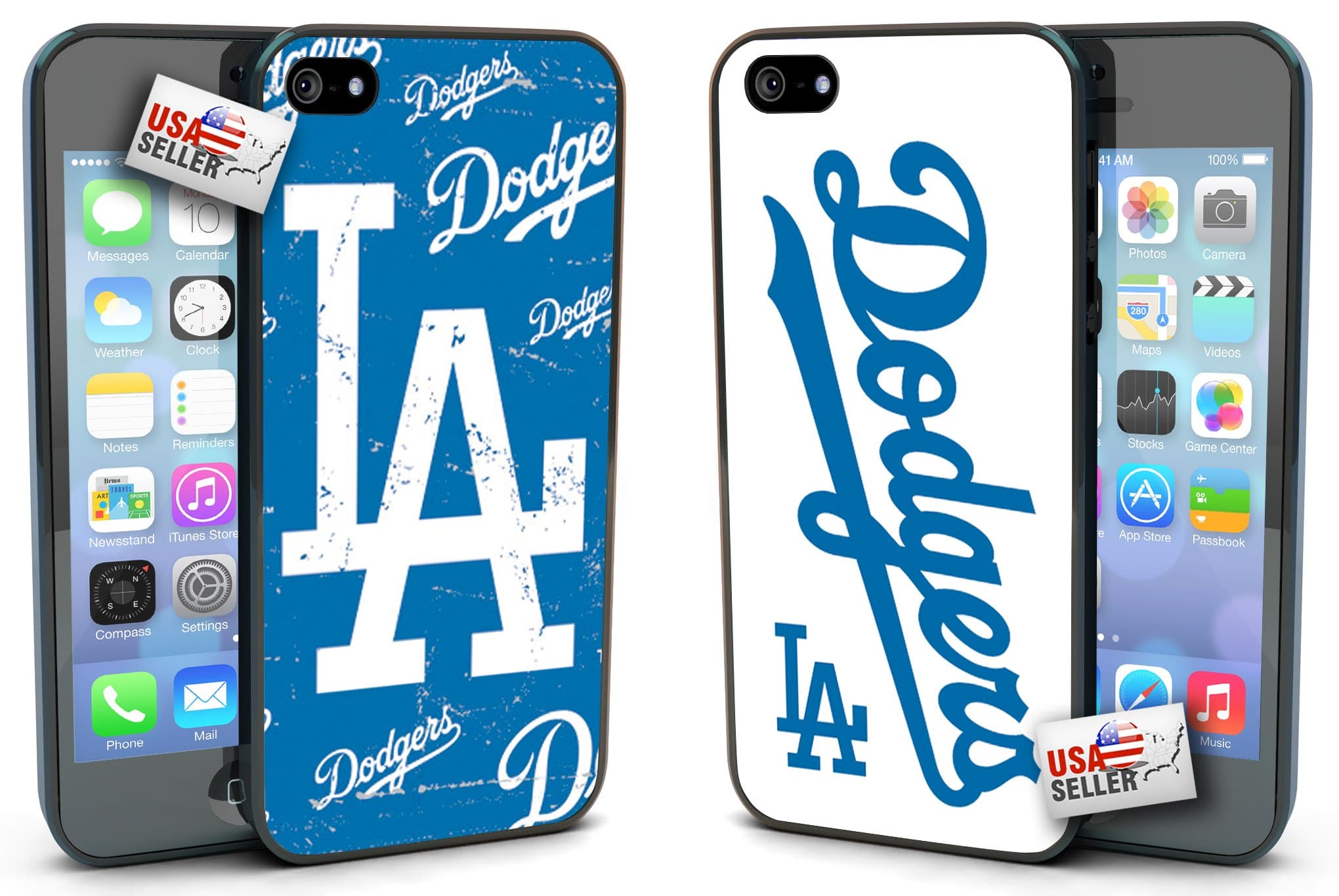 Log Angeles Dodgers Hard Case COMBO TWO PACK for iPhone 5/5s