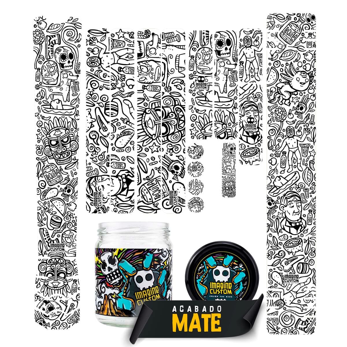 Imagine Custom MTB Universal Thick Bike Frame Protector D8