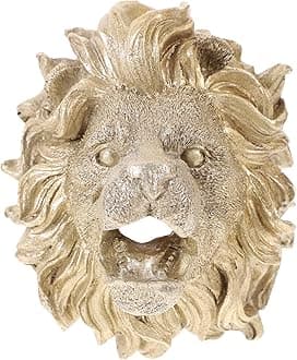 YARNOW Lion Head Wall Fountain Outdoor Water Spout Nozzle 5.51X4.52X3.14 Inches Wall Hanging Sprayer for Garden Pond Pool Decor