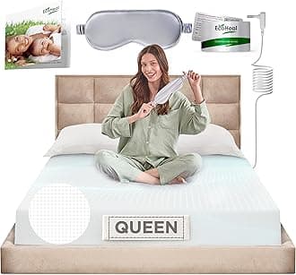 Earth Grounding Sheets Queen Size with 12% Silver Fiber & 4% Silk & 84% Cotton - White - Quality Certified Grounded Well Bed Sheet - Conductive Fitted Sheet for Better Sleep