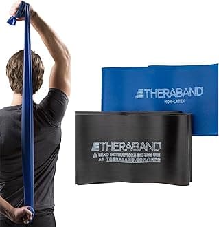 Resistance Bands Set, Advanced Kit, Blue, Black, Non-Latex Elastic Bands for Exercise & Physical Therapy, Strength Training Bands for Upper & Lower Body Fitness