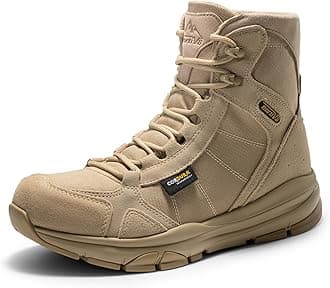 NORTIV 8 Men's Lightweight Military Tactical Work Boots Outdoor Hiking Motorcycle Combat Boots