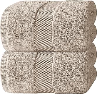Luxury Soft Bath Sheet Towels - 700 GSM Cotton Luxury Bath Towels Extra Large 89x178 cm, Absorbent and Quick Dry, Hotel Quality Extra Large Bath Towels Oversized, Taupe, 2 Pack