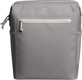 All Day Madeleine Midi Backpack Soft Cooler 14.8 Quarts | 20 Can Cooler with Handle and Shoulder Straps | Stays Cold for a Day | Insulated Travel Bag with Zipper | BPA-Free | Stone