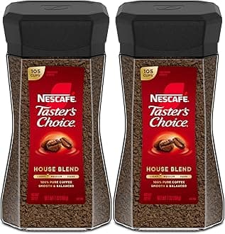 Nescafe light roast Taster's Choice House Blend Instant Coffee, 7 Ounce (Pack of 2)