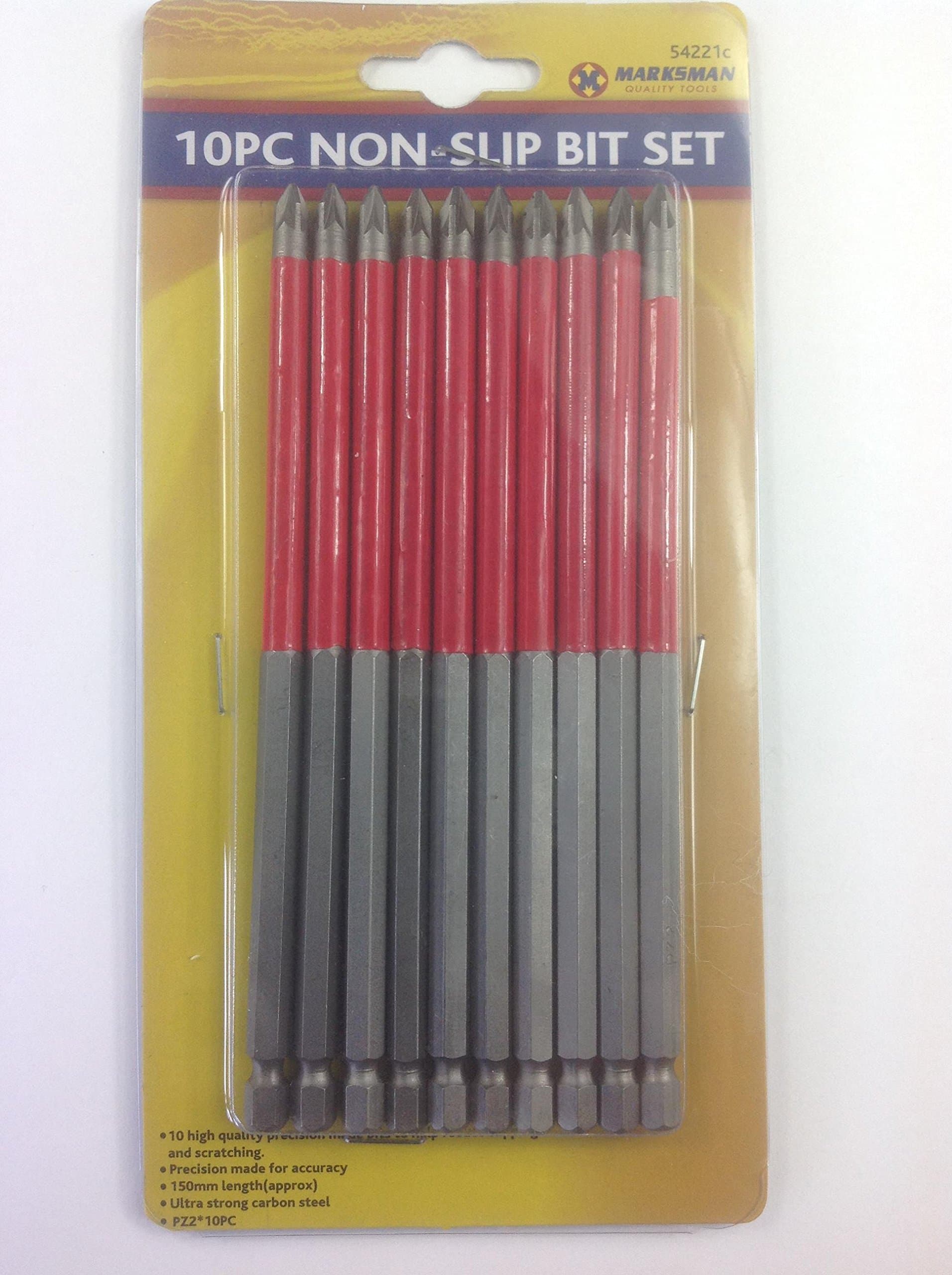 10 Philips PZ2 POZI Electric Screw Screwdriver Drill Bit Bits Set Long 150mm.