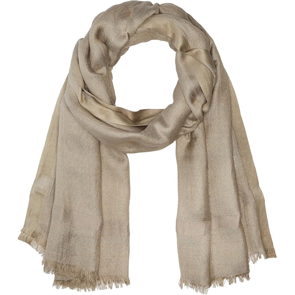 Linen Lurex Eyelash Scarf