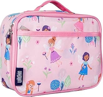 Wildkin Kids Insulated Lunch Box – Durable and Reusable for School & Travel - Fairy Garden