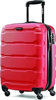 Omni PC Hardside Expandable Luggage with Spinner Wheels, Carry-On 20-Inch, Red