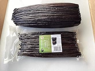 8oz Grade B Vanilla Beans Tahitian for Extract, Paste and Baking| 4"-7" (1/2 Lb) by FITNCLEAN VANILLA| Whole NON-GMO Bourbon Pods