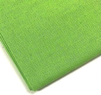 Plain 100% Cotton Fabric - 60 INCH Wide - 10 Colors by M&J® (Lime Green, 4 METRE)