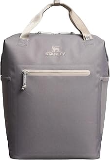 All Day Madeleine Backpack Soft Cooler 20 Can Cooler with Handle and Shoulder Straps Insulated Travel Bag with Zipper BPA-Free