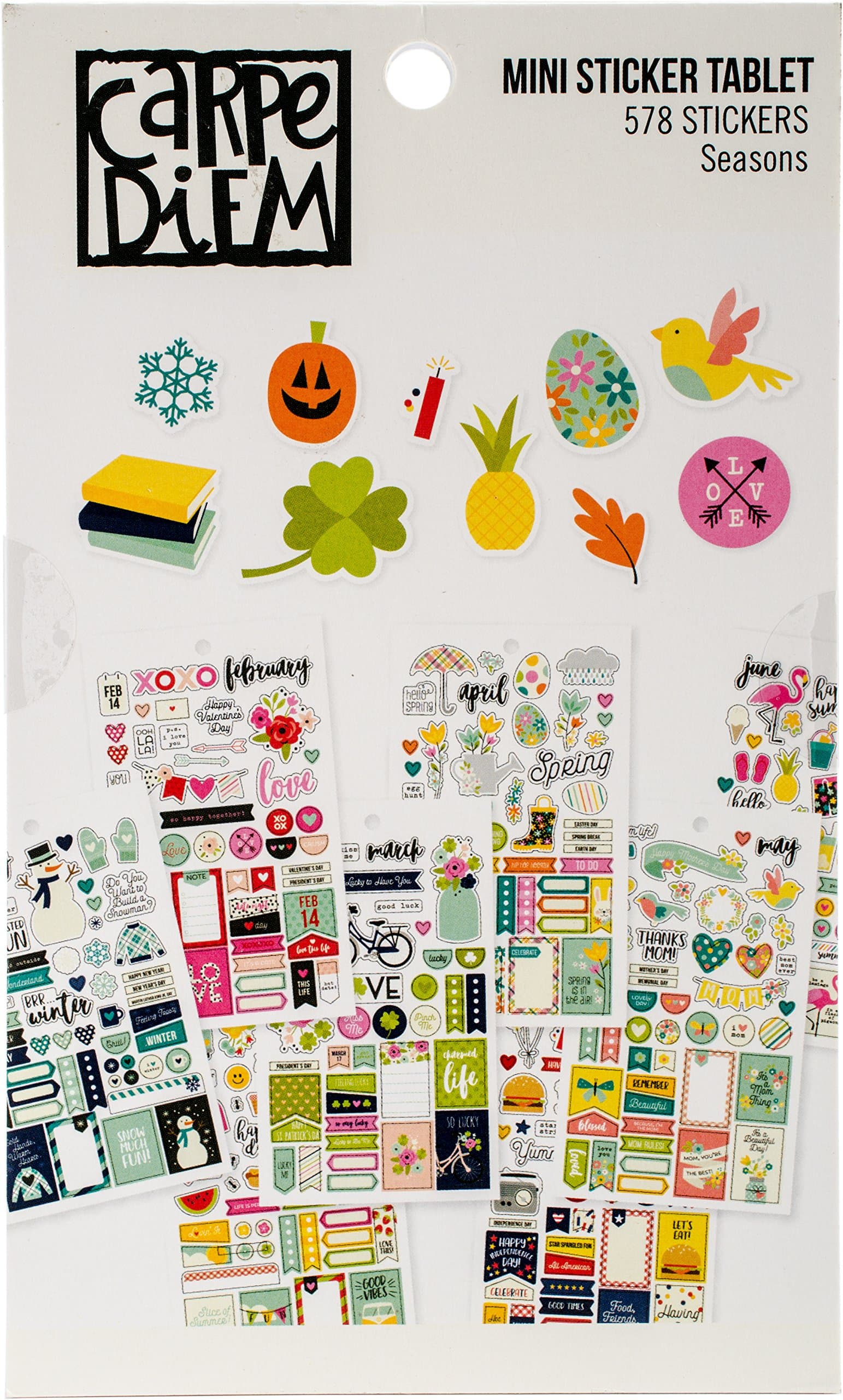 7983 Planner Essentials Seasons Mini Sticker Tablet