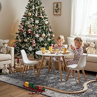 4x10 Washable Hallway Runner Rug: Oriental 10ft Extra Wide Ultra Soft Runners for Living Room Bedroom Stain Resistant Low Pile Carpet for Entryway Ktichen Thin Non Slip Bathroom Floor Mat(Black,4x10)