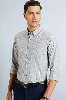 Men's Stylish Checkered Casual Shirt - Regular Fit | Full Sleeve | Pure Cotton | Smart Casual Wear (Available in Plus Sizes)