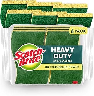 Scotch-Brite Heavy Duty Scrub Sponge, 6 Count