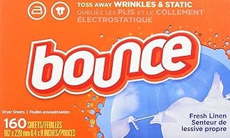 BounceFabric Softener Dryer Sheets, Fresh Linen, 160 Count - Packaging May Vary