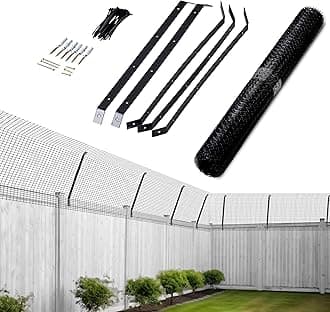 Ultimate Cat Proof Fence Anti-Climb Barrier – Secure Outdoor Catio Enclosure Kit, Weatherproof Garden Mesh Fencing for Cat Safety & Protection (35 M)