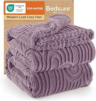 GentleSoft Fleece King Size Blanket for Bed - Super Soft & Cozy, Fluffy Blankets for Women & Girls, Ideal for Sofa & Couch, Light Purple, 108x90 Inches