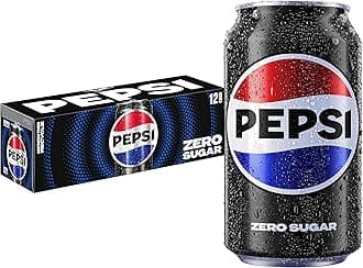 Pepsi, Zero Sugar Cola, 12 Fl Oz (Pack of 12)