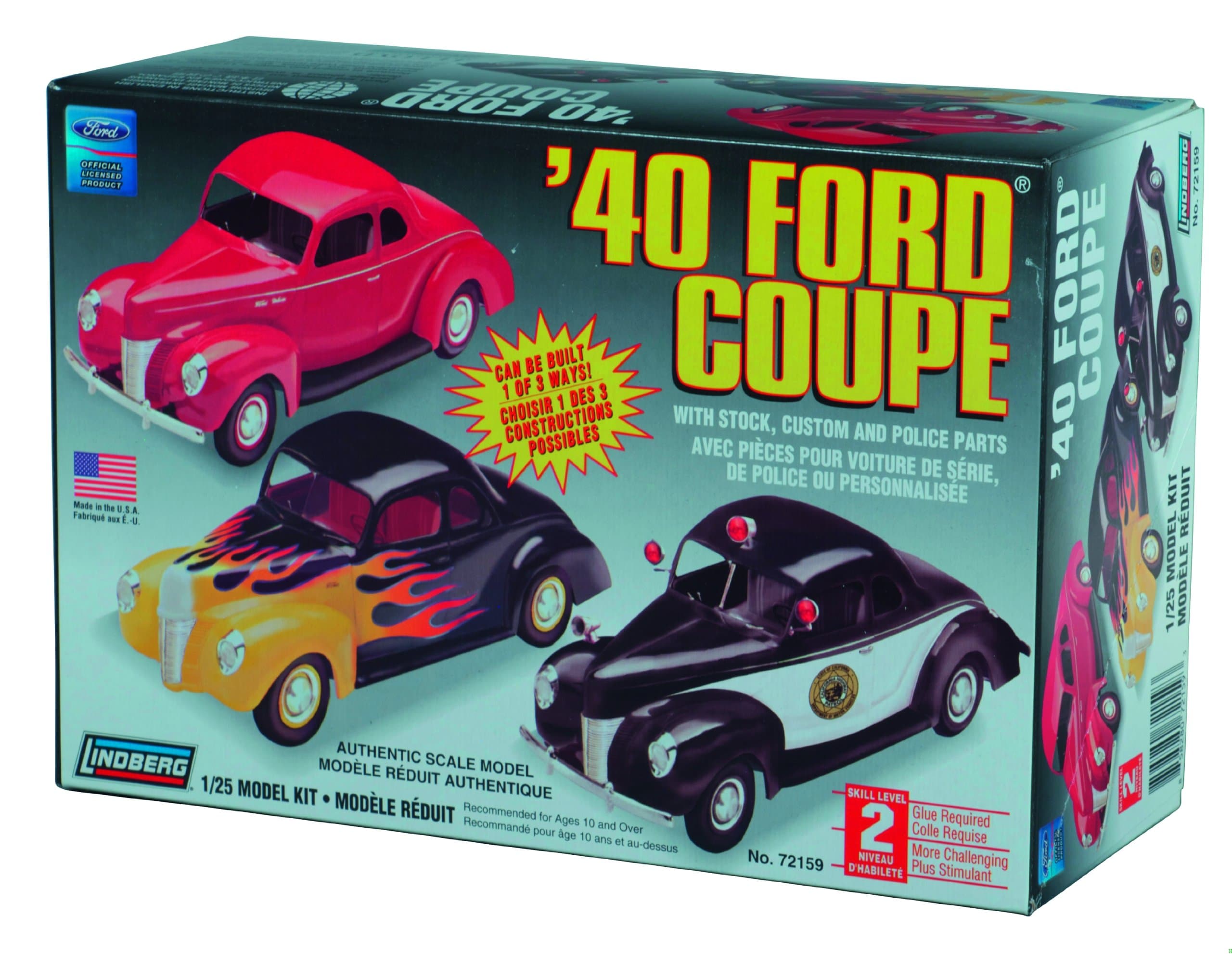 Lindberg 1:25 Scale 1940 Ford Custom Coupe