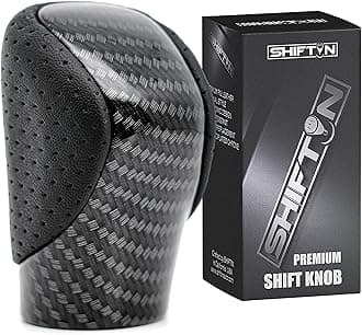 Gear Shift Knob Shifter for Lexus ES GS GX is NX RC RX 200t 300 350 3450h 450hL 350L (Punched Black Leather/Carbon Pattern)