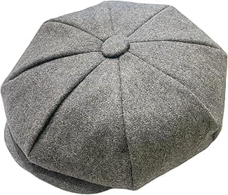 Oversized Men's Super Big 100% Wool 8 Panel Applejack Newsboy Cabbie Gatsby 20 Generation Hats (Not a Regular Apple hat)