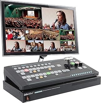 Datavideo SE-1200MU 6 Input HDMI Switcher with RMC-260 Controller for Camera, Personal Computer, Monitor, Television
