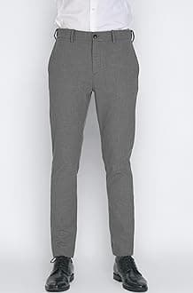 The Pant Project Luxury PV Lycra Stretchable Formal Checks Pants for Men | Stylish Slim Fit Men's Wear Trousers for Office or Party