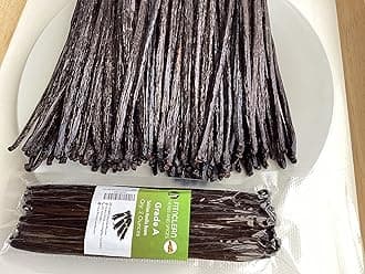 2oz Tahitian Vanilla Beans Grade A for Extract, Cooking and Baking by FITNCLEAN VANILLA| 2 Ounces (1/8Lb) Bulk 6"-7" Fresh Gourmet NON-GMO Pods
