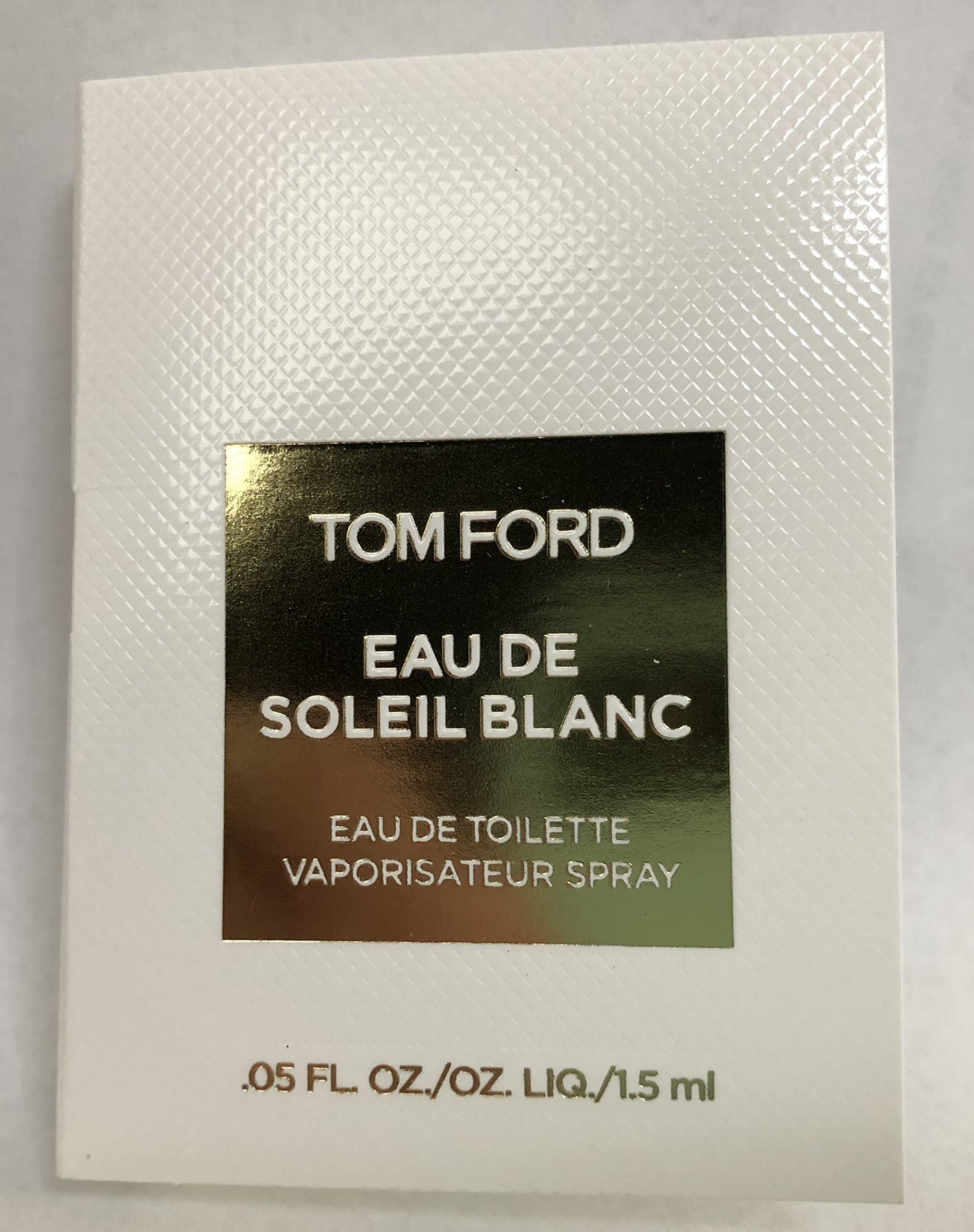 Tom Ford Eau De Soleil Blanc Eau De Toilette Mini Spray Vial For Women 0.05 Oz / 1.5 ml Brand New Item