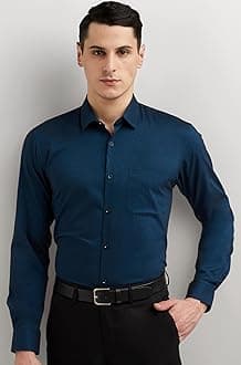 Men's Everyday Solid Slim Fit Full Sleeve Formal Shirt | Cotton-Rich