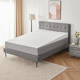 Mattress Wedge Only, 7-Inch King Inclined Bed Wedge Topper for Acid Reflux, GERD, Neck & Back Pain, Snoring, Adjustable Elevator Under Mattress Support for Bedroom