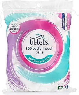 Lil-Lets 100 Cotton Wool Balls
