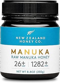 New Zealand Honey Co. Raw Manuka Honey UMF 26+ / MGO 1282+ | 8.8oz | UMF & MGO Certified | Traceable Hive to Home | Pure Manuka Honey