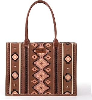 Montana West Wrangler Purse Western Aztec Tote Bag for Women with Guitar Strap