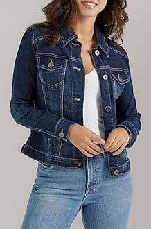 Wrangler Women's Denim Jacket (ZFWJ1A9, Large)