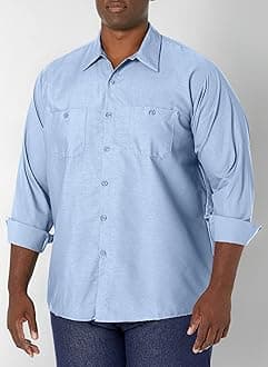 Red Kap Men's Men's Long Sleeve Enhanced Visibility Work Shirt Shirt (Pack of 1)