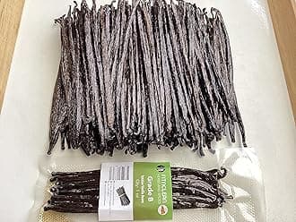 1oz Vanilla Beans Tahitian Grade B for extract, Cooking and Baking by FITNCLEAN VANILLA| Fresh 5"-7" NON-GMO Natural Raw Whole Pods