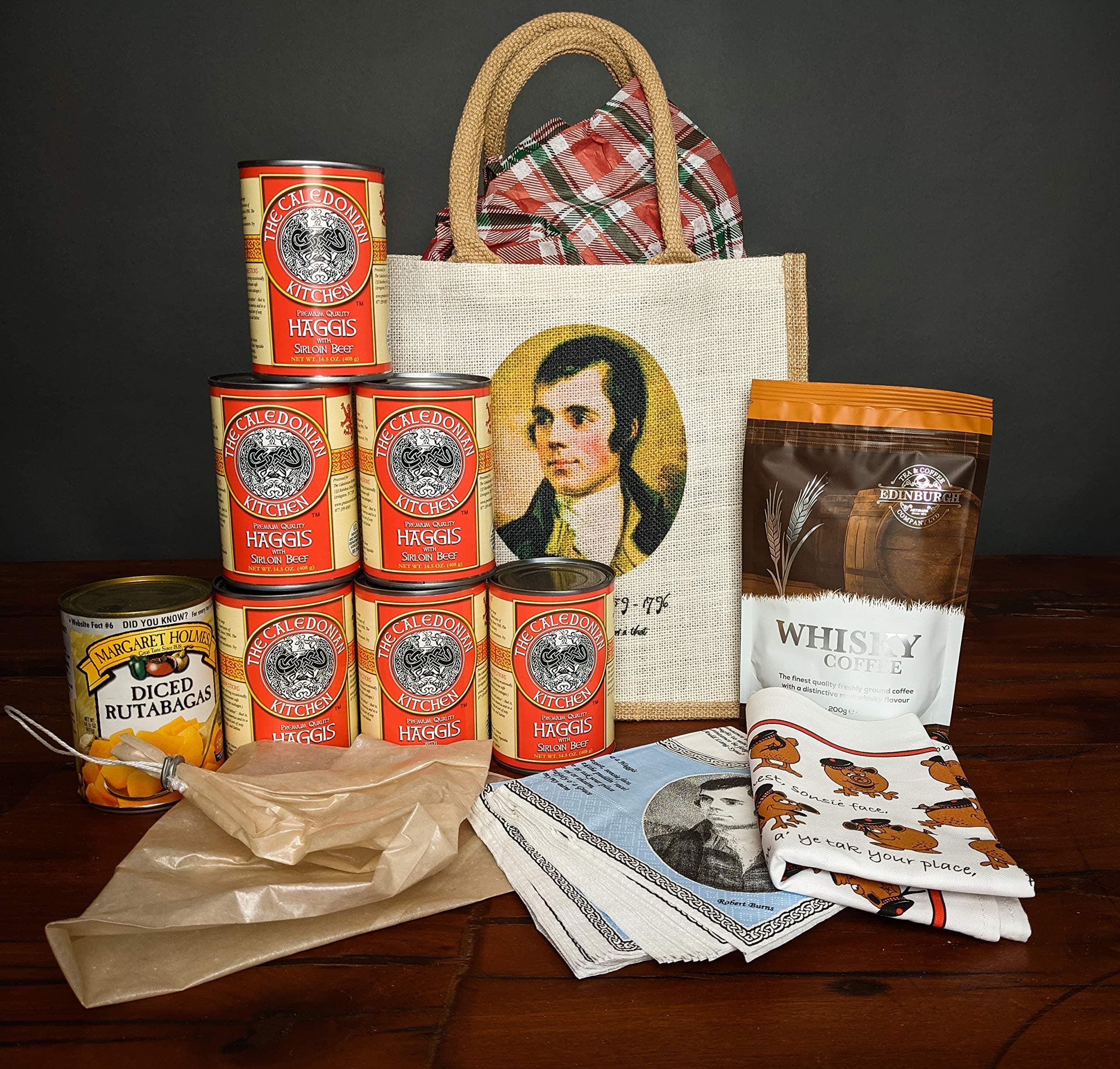 Caledonian Kitchen, The Complete Robert Burns Haggis Supper Kit, Presentation Gift Set